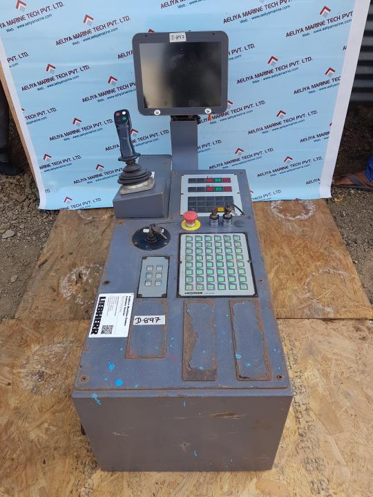 Liebherr Crane Controller Module W/ 10571114 (Joystick), 10446150 Pme1 Monitor 5