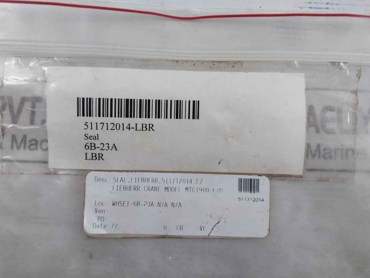 Liebherr Mtc-1900-60D Seal O-ring Kit For Crane Model 6B-23A Iso 3601-1