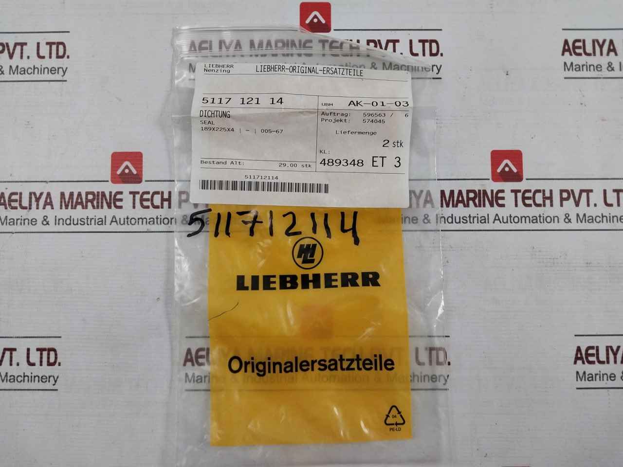 Liebherr Mtc-1900-60D Seal O-ring Kit For Crane Model 6B-23A Iso 3601-1