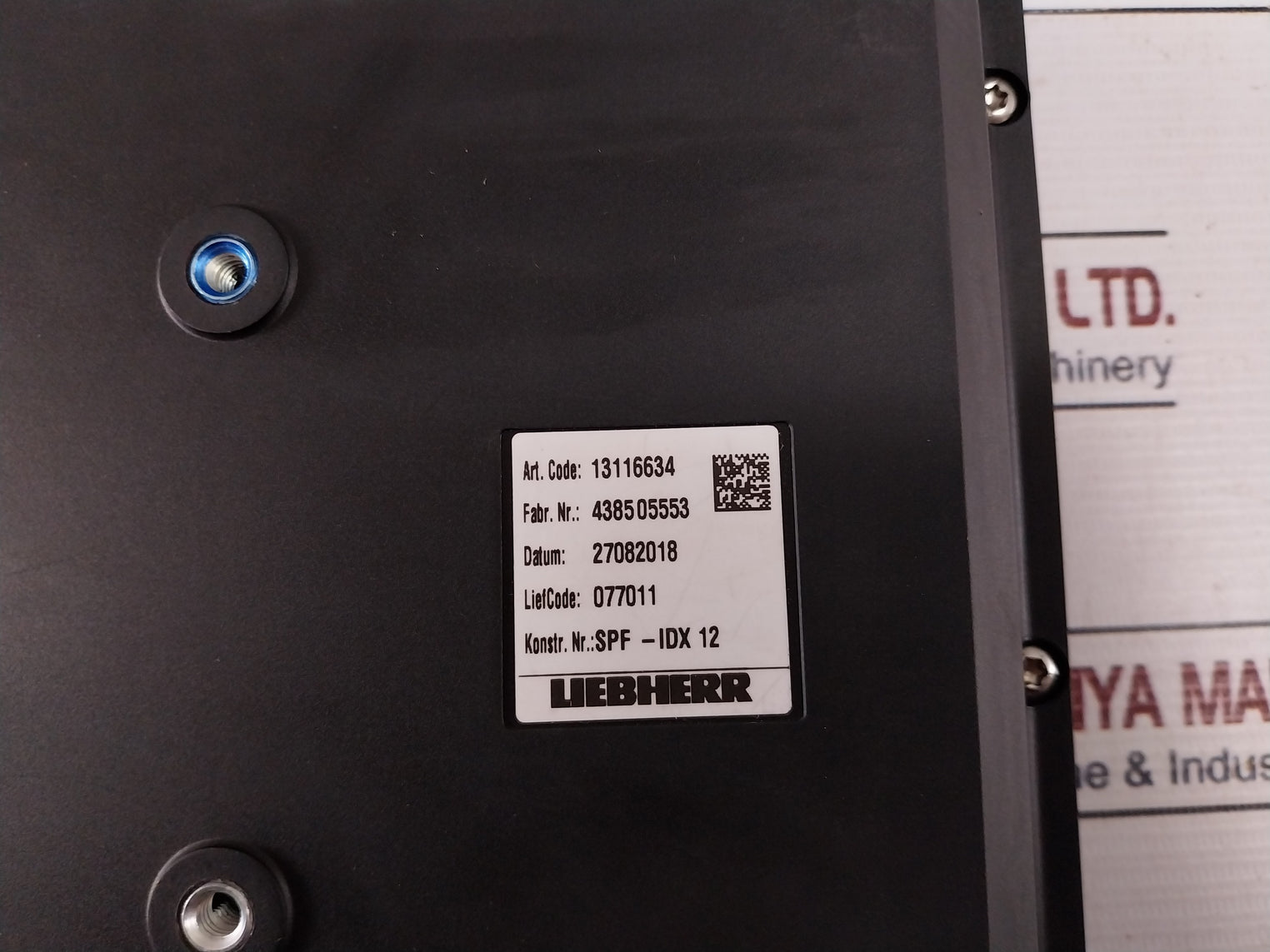 Liebherr Spf-idx 12 Monitor Modification Kit 13116634