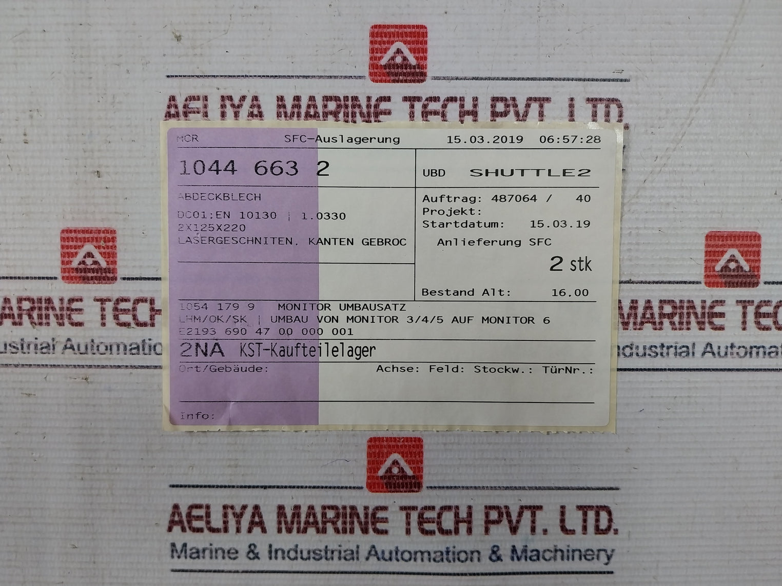 Liebherr Spf-idx 12 Monitor Modification Kit 13116634