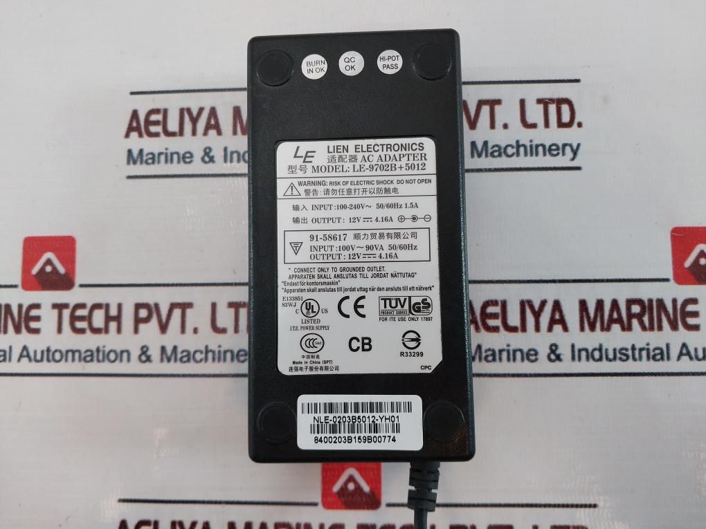 Lien Electronics LE-9702B+5012 AC Adapter Set 100-240V~ 50/60 Hz 1.5A