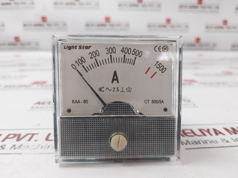 Light Star Kaa-60 Analog Ammeter 0-500/1500A