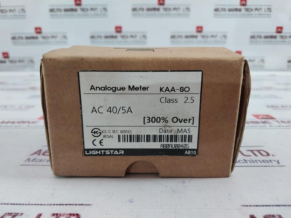 Lightstar Kaa-80 Analogue Ampere Meter 0-40/120 A