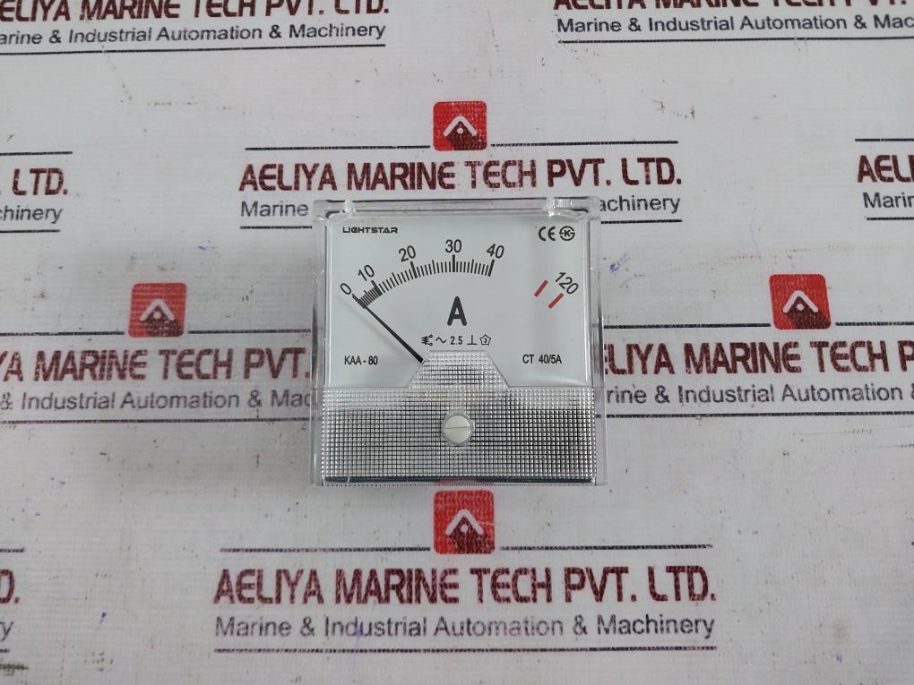 Lightstar Kaa-80 Analogue Ampere Meter 0-40/120 A