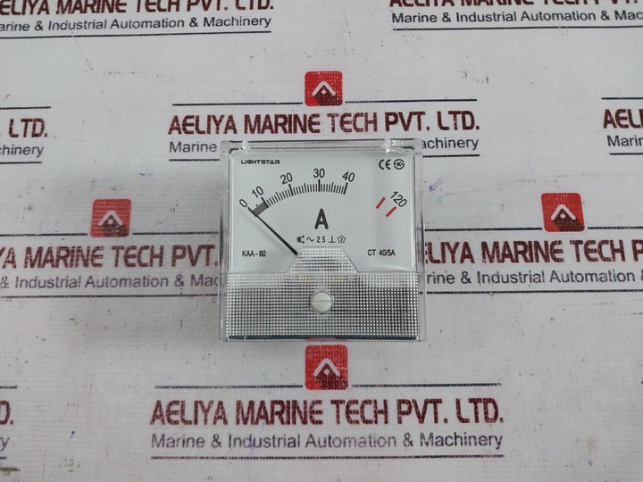 Lightstar Kaa-80 Analogue Ampere Meter 0-40/120 A