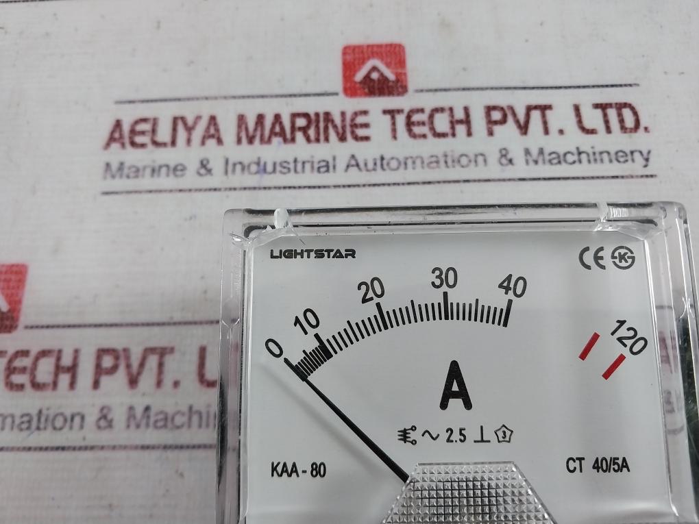 Lightstar Kaa-80 Analogue Ampere Meter 0-40/120 A