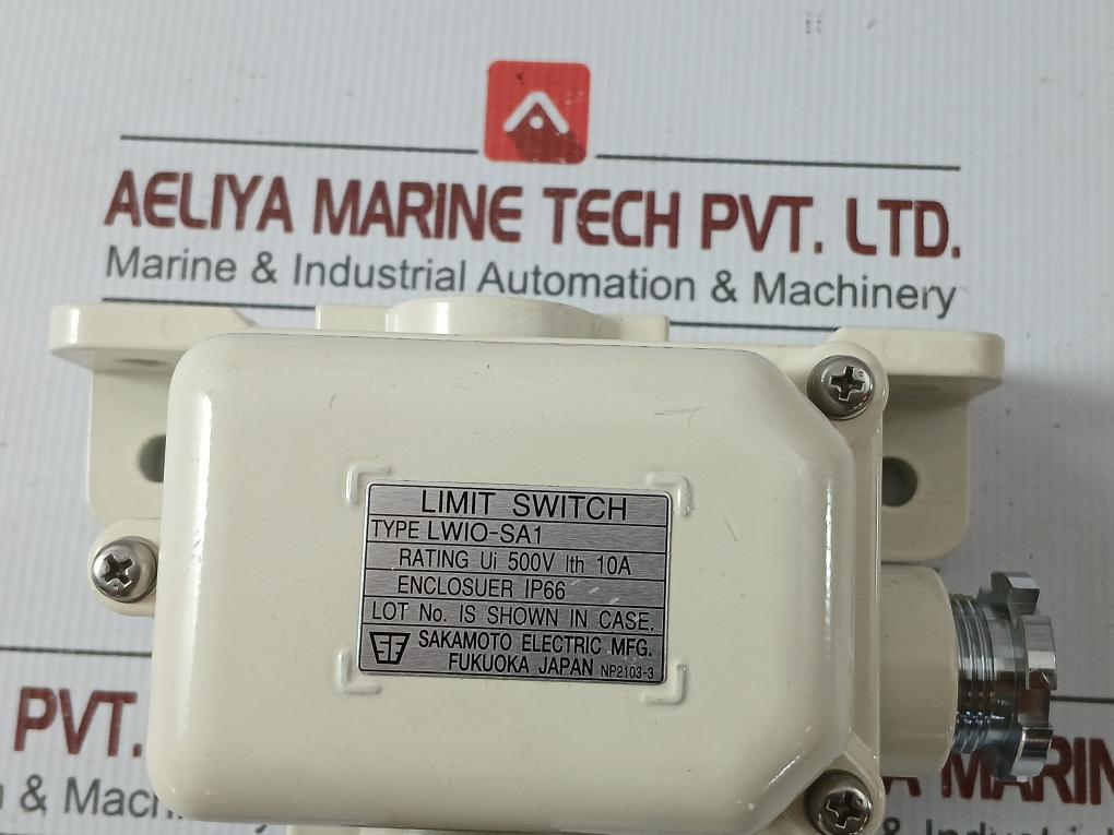 Limit Switch Lwio-sa1 Sakamoto Electric 500V 10A Ip66 Np2103-3