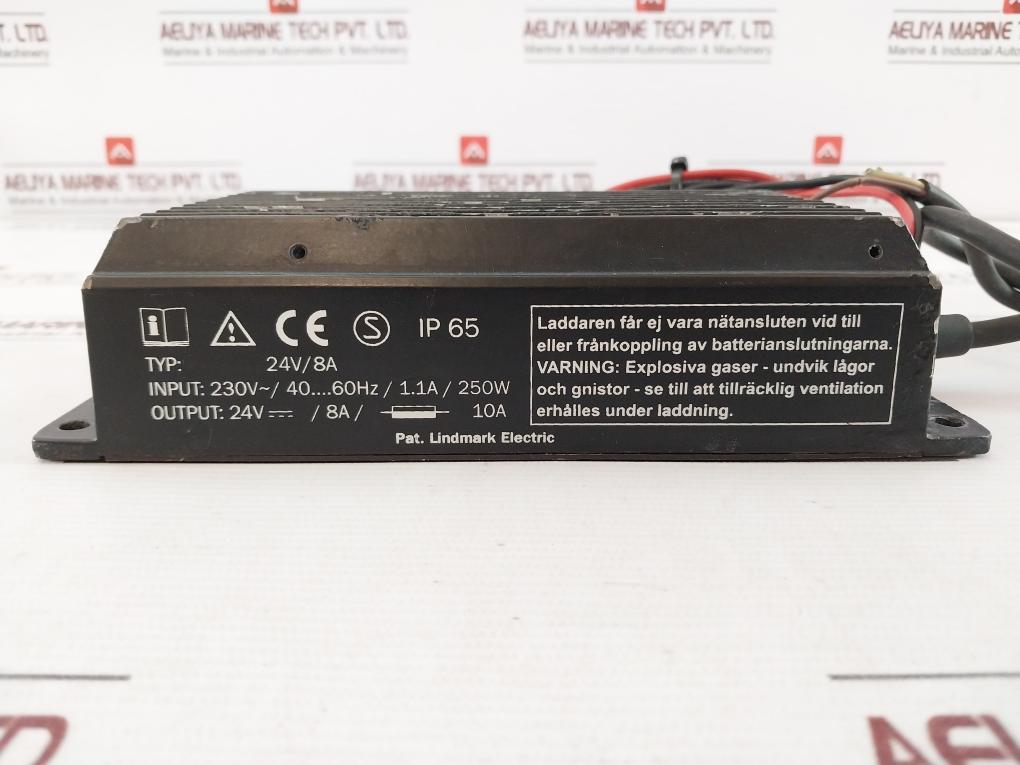 Lindmark Electric 24V/8A Battery Charger 24V Dc 8A Ip65 28,8V