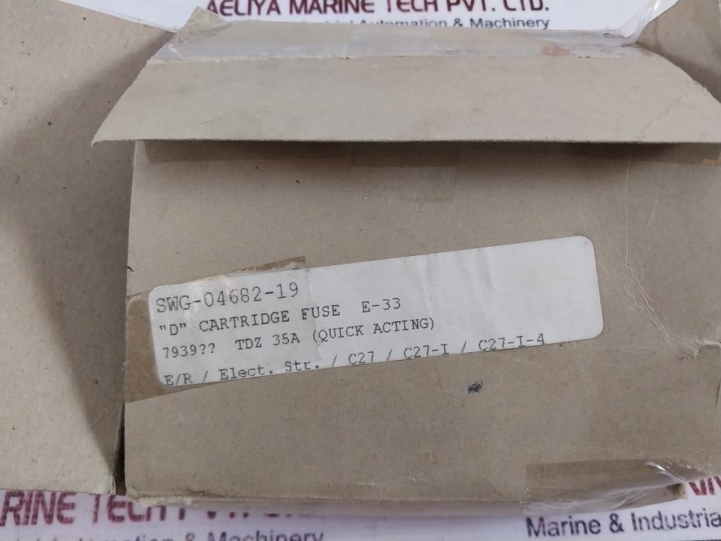 Lot Of 6X Lindner 35A 500V Cartridge Fuse Rated Voltage 500V