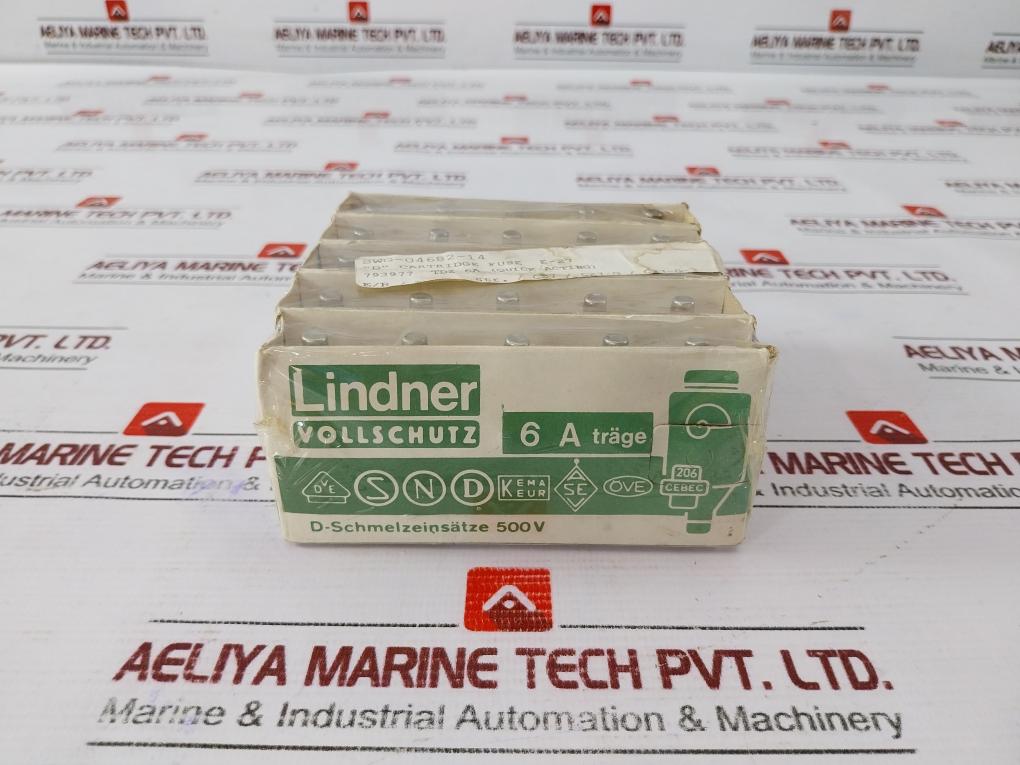 Lindner 6a 500v D-melting Inserts D-schmelzeinsätze