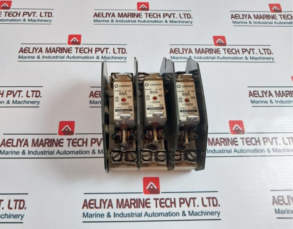 Lindner NH000 GL/GG Full Protection Fuse Holder 80A