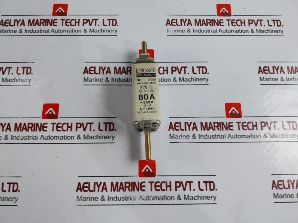 Lindner Nh 1 8001 80a 500v Full Protection Fuse Inser