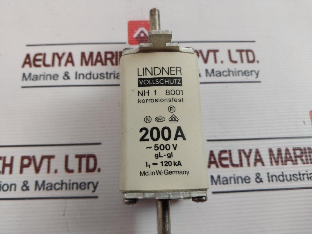 Lindner Nh 1 8001 Fuse Link 200A 500V