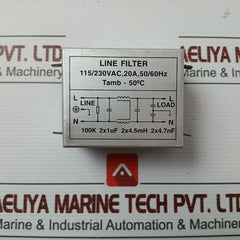 Line Filter 115/230Vac,20A,50/60Hz Tamb - 50?C