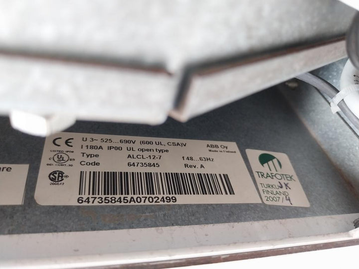 Line Filter Drive Module Alcl-12-7 Abb F48-63Hz 600V