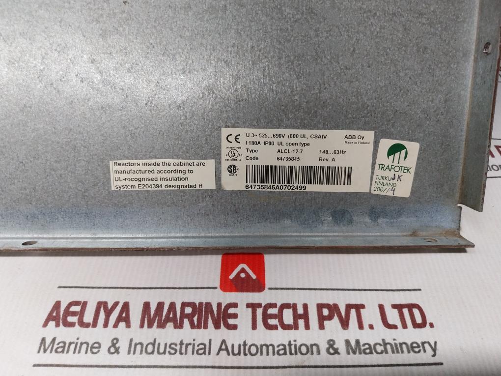 Line Filter Drive Module Alcl-12-7 Abb F48-63Hz 600V