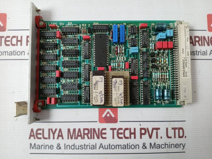 Lips Bv 4047A Alarm Control Panel Rack Module Rev.B 4018A 94V-0 Amp0291