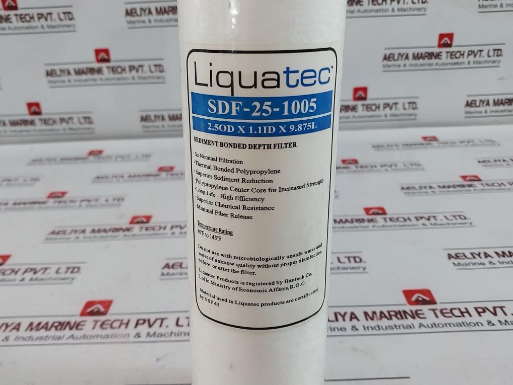 Liquatec Sdf-25-1005 Aqua Filter Sediment Bonded Depth 5 Micron