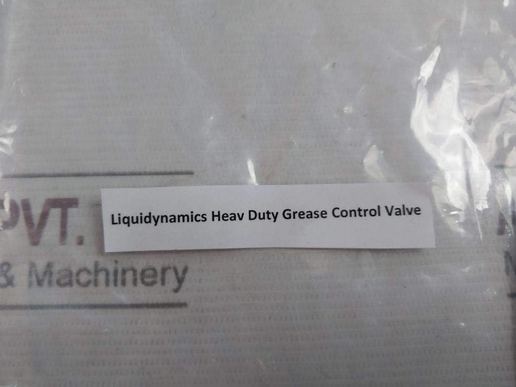 Liquidynamics Heavy Duty Grease Control Valve
