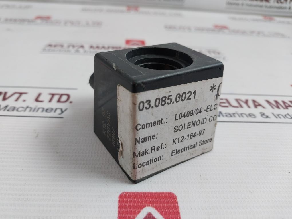 Lisk Ireland K12-97 Solenoid Coil 220Vac 60Hz Ijd