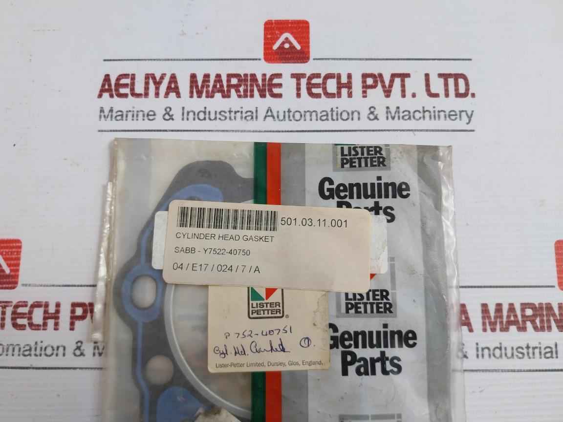 Lister Petter Cylinder Head Gasket 752-40751