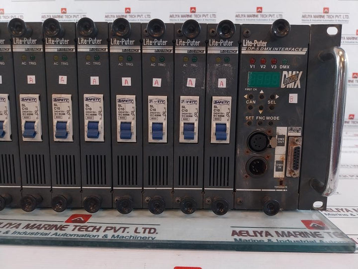 Lite-puter Dx-1210 Dmx Digital Channel Modular Dimmer Pack