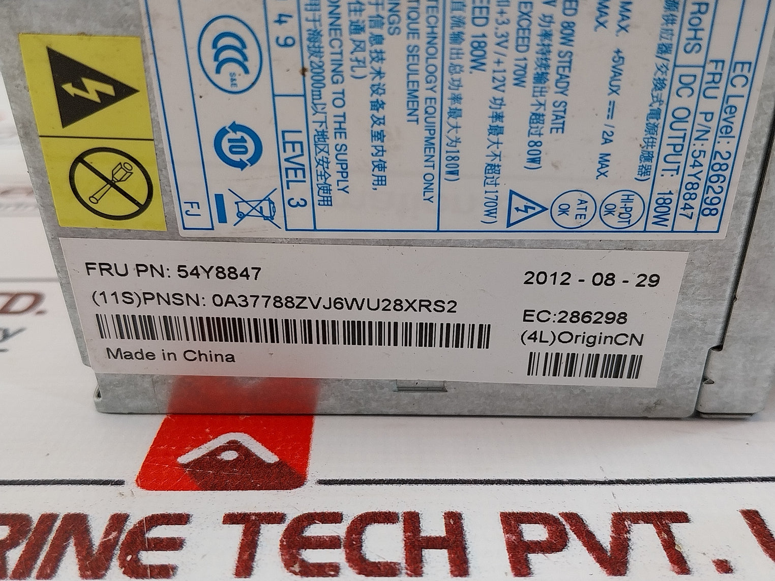 Liteon Ps-5181-09Vs Switching Power Supply Unit 100-127/200-240V~ 6A/3A 50-60Hz