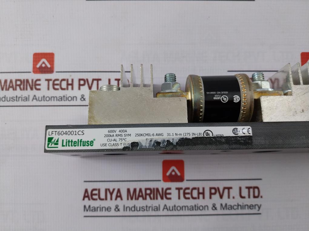 Littelfuse Lft604001Cs Fast-acting Class T Fuse Holder 600V 400A 03Dp-880-011