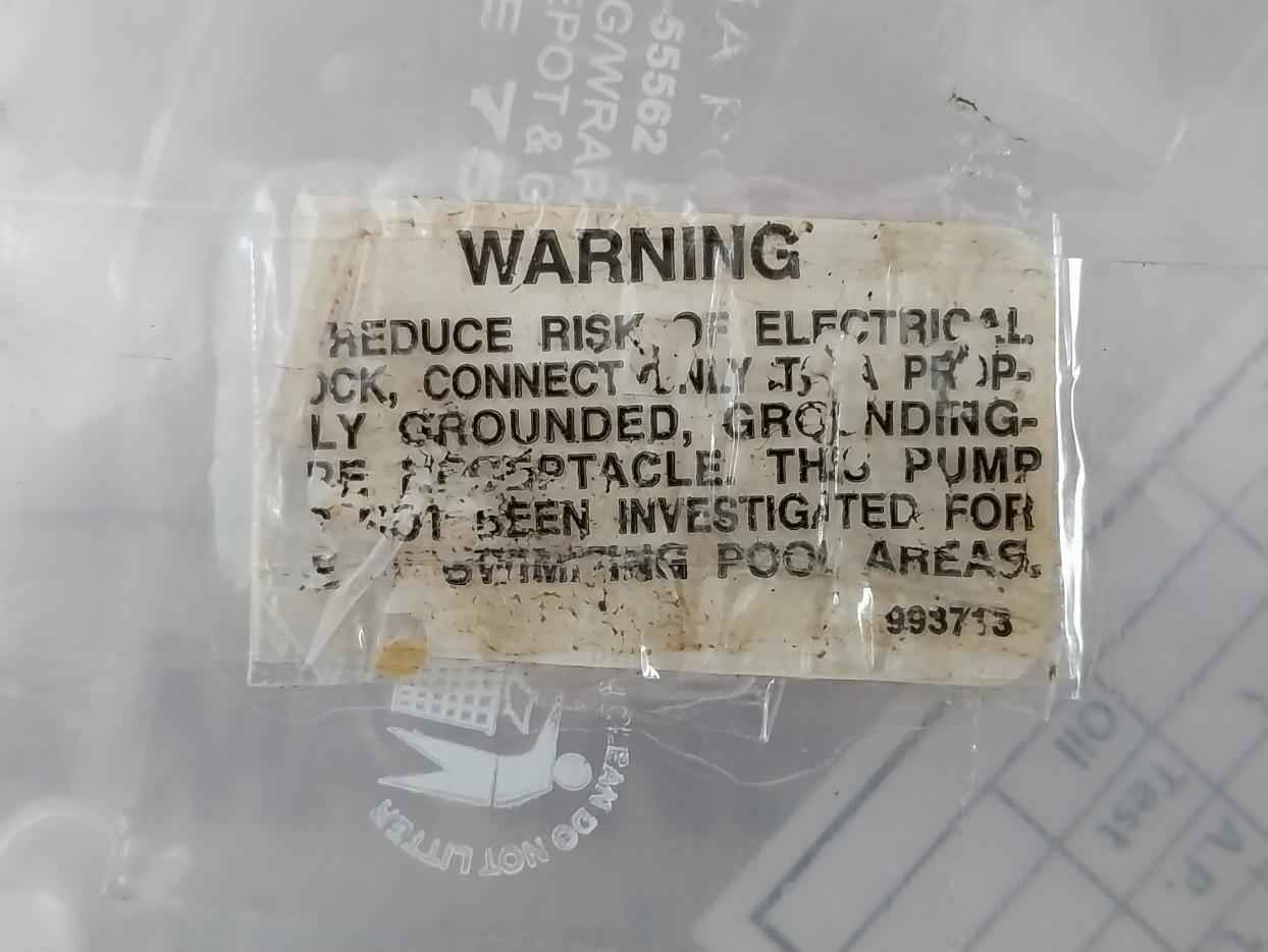 Little Giant 6-cia Submersible Sump Pump 115V- 50/60Hz 2M 9.0A