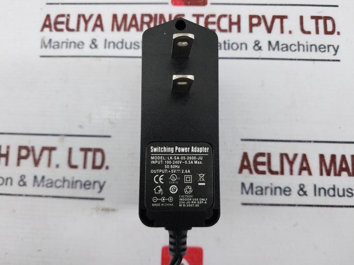 Lk-sa-05-2600-ju Switching Power Adapter 100-240v~0.5a Max 50/60 Hz +5v---2.6a