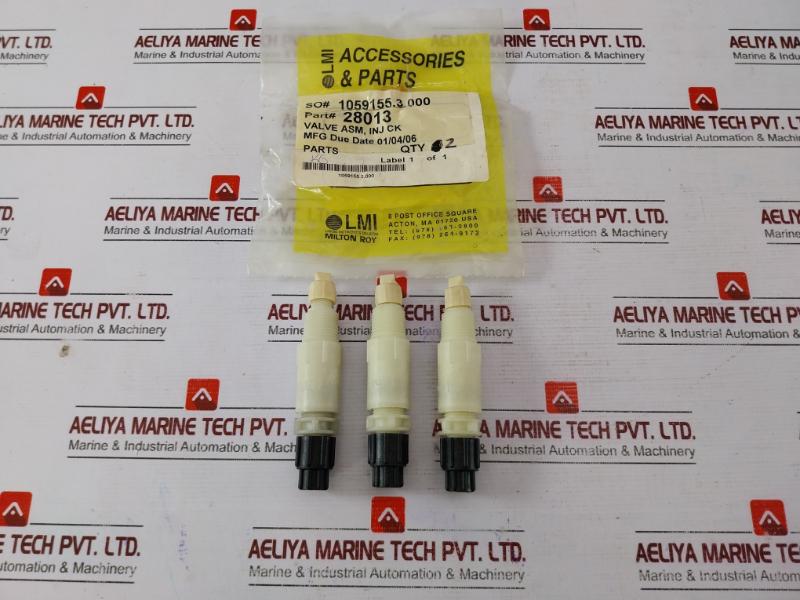 Lmi 28013 Injection Check/back Pressure Valve