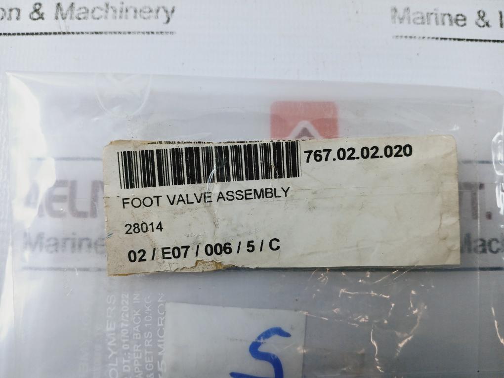 Lmi 28014 Foot Valve Assembly 767.02.02.020