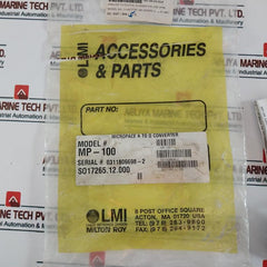 Lmi Mp-100 Analog To Digital Converter 4-20ma Input 15vdc Power