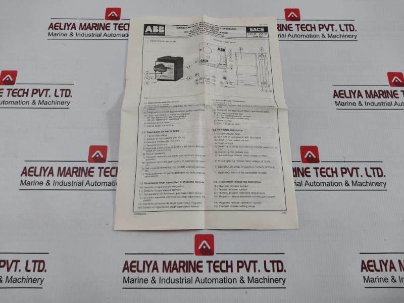 Lna 32 Low-voltage Current Circuit Breaker Sace Abb 50-60 Hz