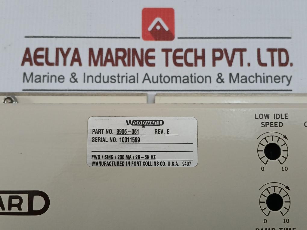 Load Sharing & Speed Control Module 20-45 Vdc Woodward 2301A