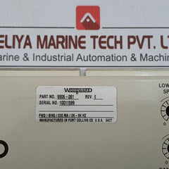 Load Sharing & Speed Control Module 20-45 Vdc Woodward 2301A