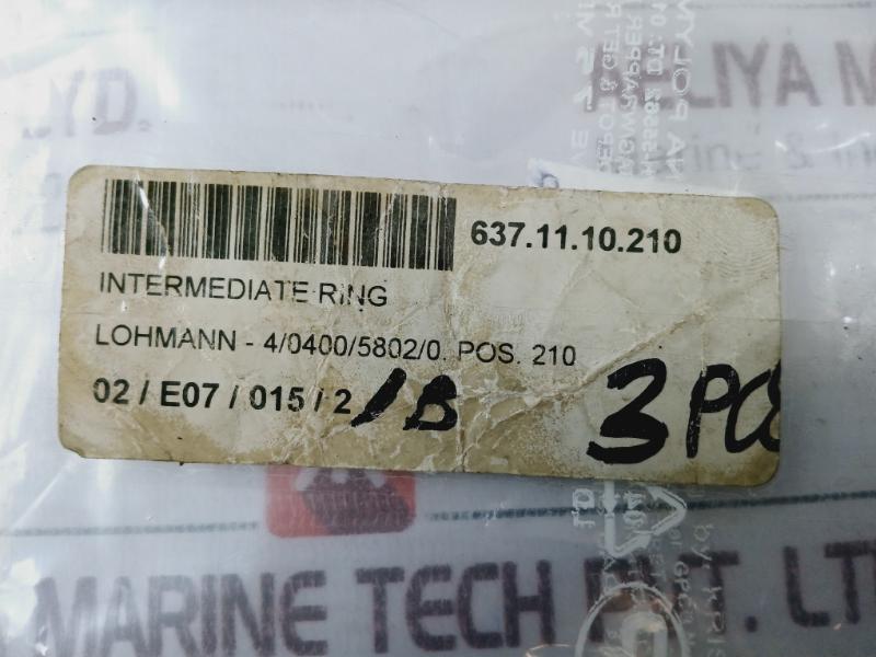 Lohmann 4/0400/5802/0 Intermediate Ring, 637.11.10.210