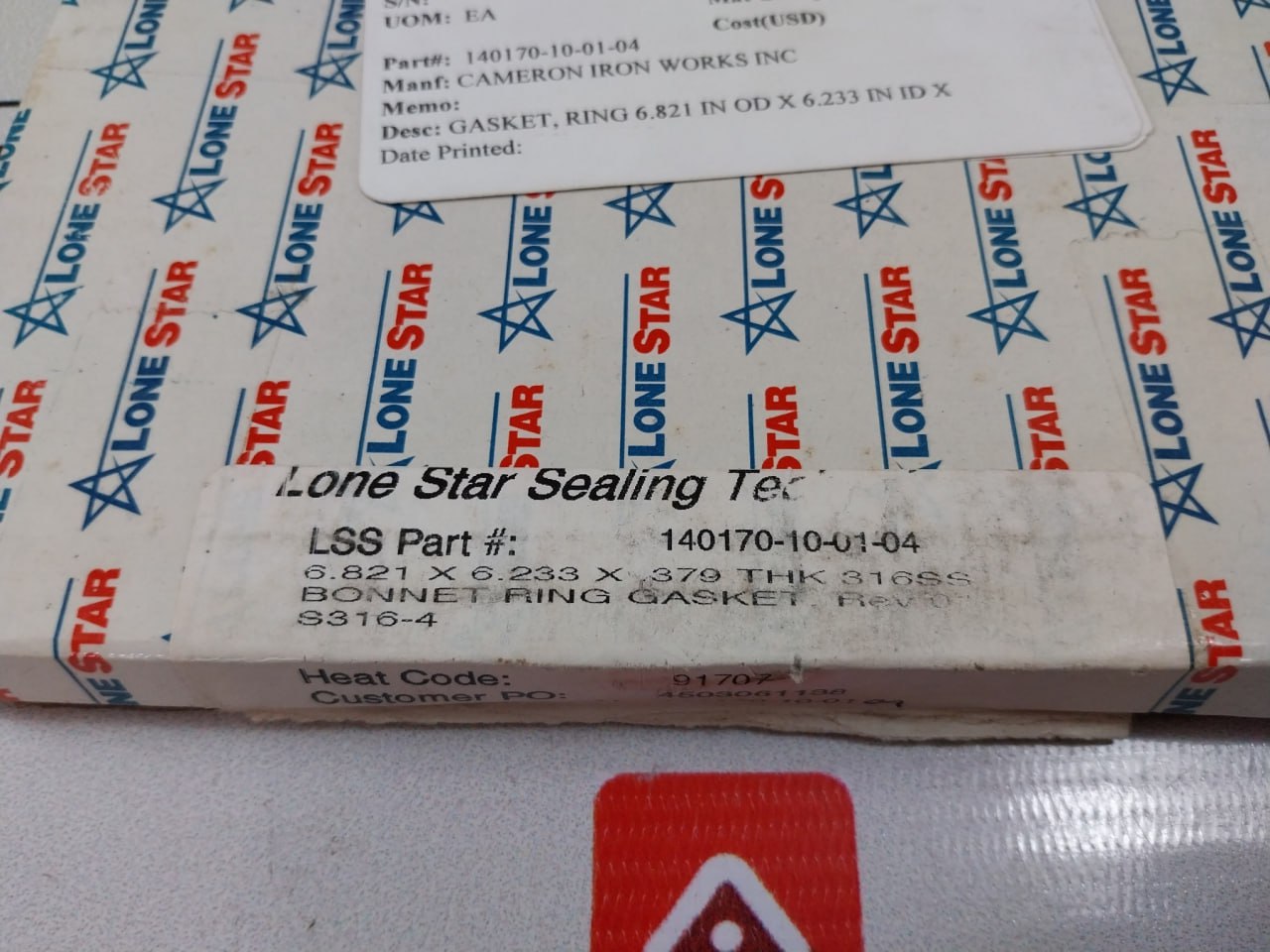 Lone Star 140170-10-01-04 Bonnet Ring Gasket 91707