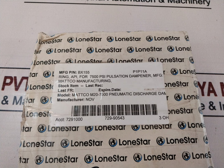 Lone Star Bx155-316 Stainless Steel Rtj Gasket Ring