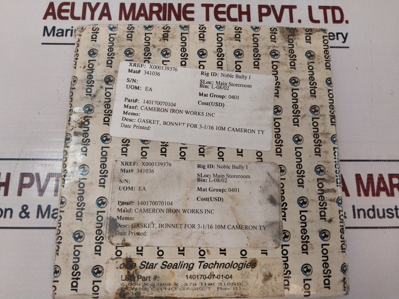 Lonestar 140170-07-01-04 Bonnet Ring Gasket Rev 01