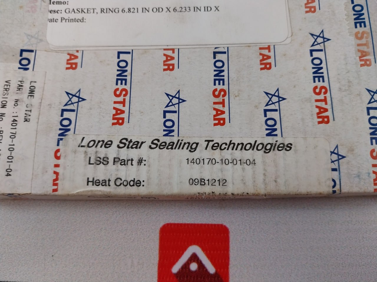 Lonestar 140170-10-01-04 Bonnet Ring Gasket Rev. A05