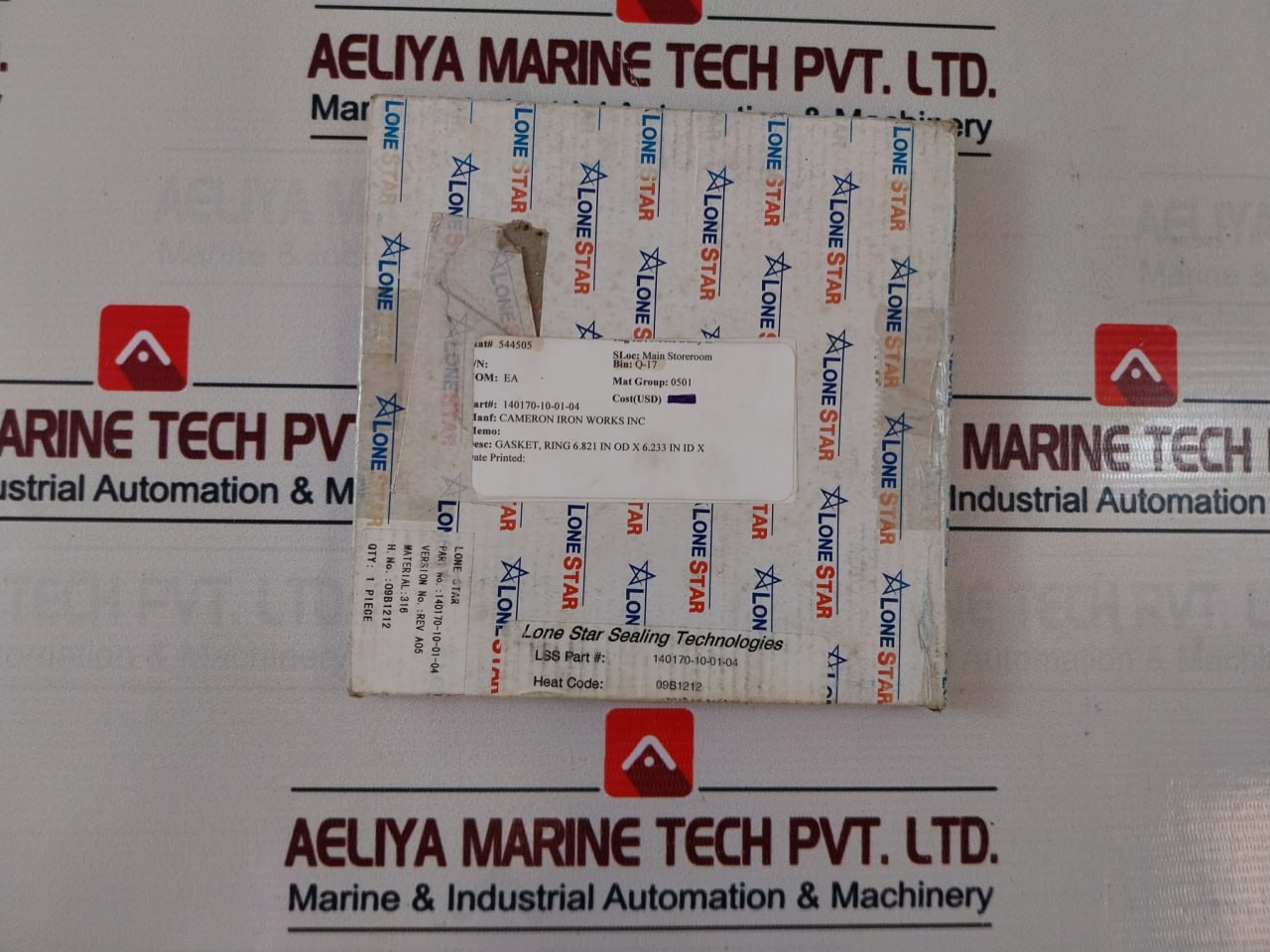 Lonestar 140170-10-01-04 Bonnet Ring Gasket Rev. A05