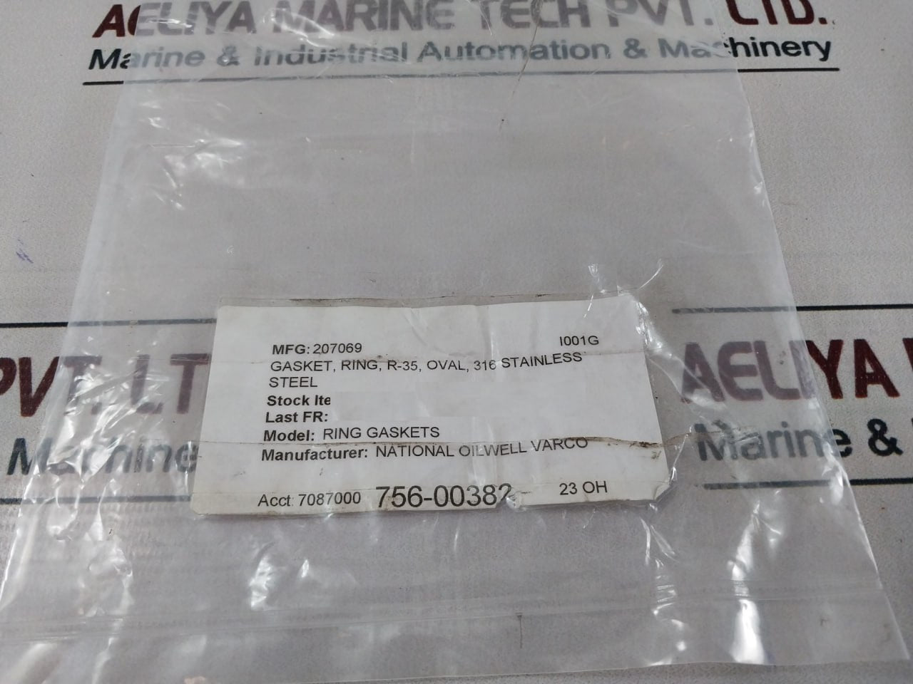Lonestar 6A-1021 Gasket Ring R-35 Oval 316