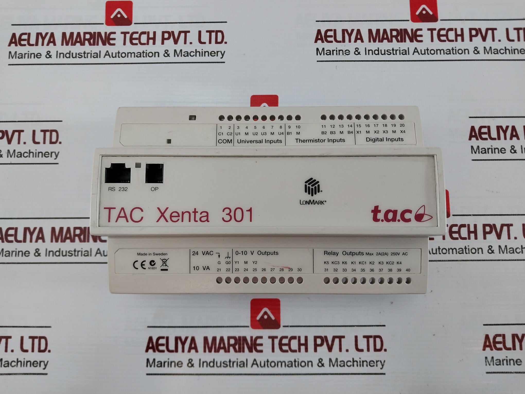 Lonmark Tac Xenta 301/N/P Programmable Controller 24Vac 10Va Hw 2.2