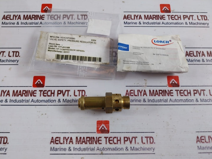 Lorch 2110 Safety Valve For Hp Compressor Wp5000