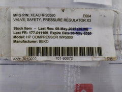 Lorch 2110 Safety Valve For Hp Compressor Wp5000
