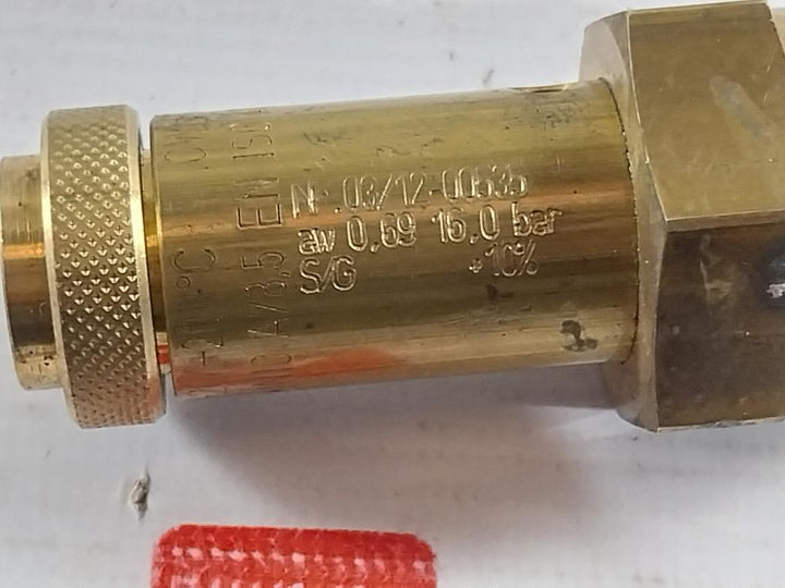 Lorch 2110 Safety Valve For Hp Compressor Wp5000