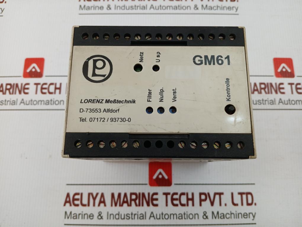 Lorenz Signal Conditioning Amplifier Unit Gm61 24V