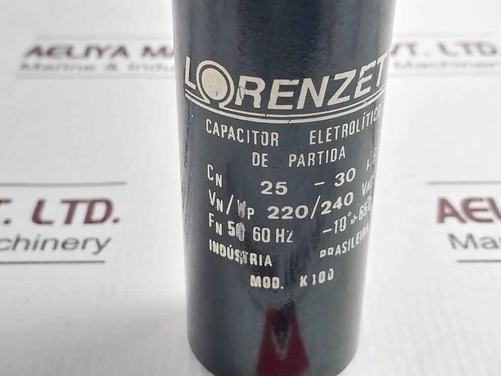 Lorenzetti K100 Eletrolitico De Partida/ Electrolytic Starting Capacitor